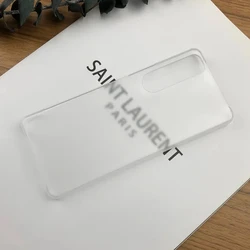 Slim Colorful Frosted Matte Rubber Case Cover for Xperia 1 V (Clear)