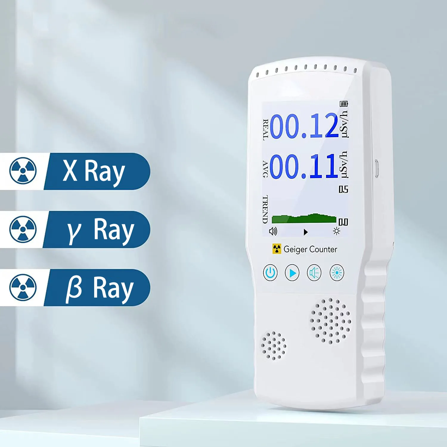 AIR-02 Radiation Nuclear Detector EMF Meter Full-functional Geiger Counter Tester New Environmental Detector VS BR-6