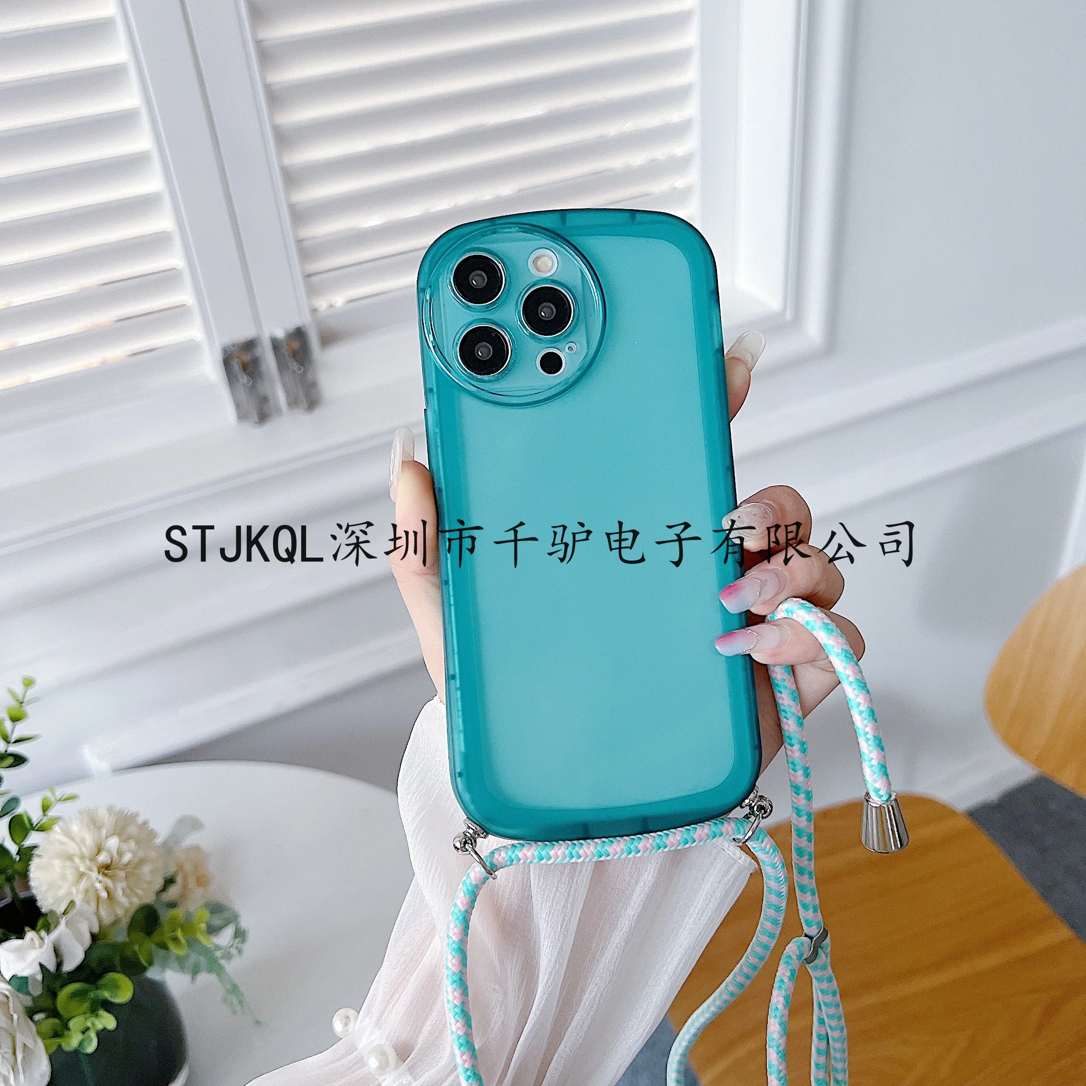 Transparent Crossbody Necklace Lanyard TPU Soft Case Cover