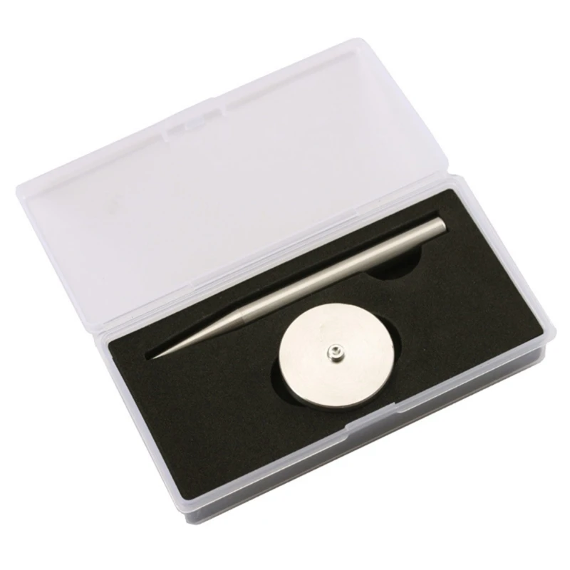 Stainless Steel Button Setter Base Tool Setting Tool Set Metal Fasteners Kits for Leather Craft