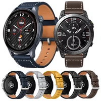 Leather Watch Strap For Zeblaze Vibe 7 Pro/Stratos 2/3 Ultra Beyond GTS3 GTR3 Btalk3 2 Pro Lite GPS Band 22mm Watchband Bracelet