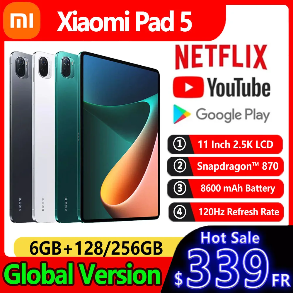 Global Version Xiaomi Mi Tablet 5 Mi Pad 11inch 2 5K LCD Display 120Hz 