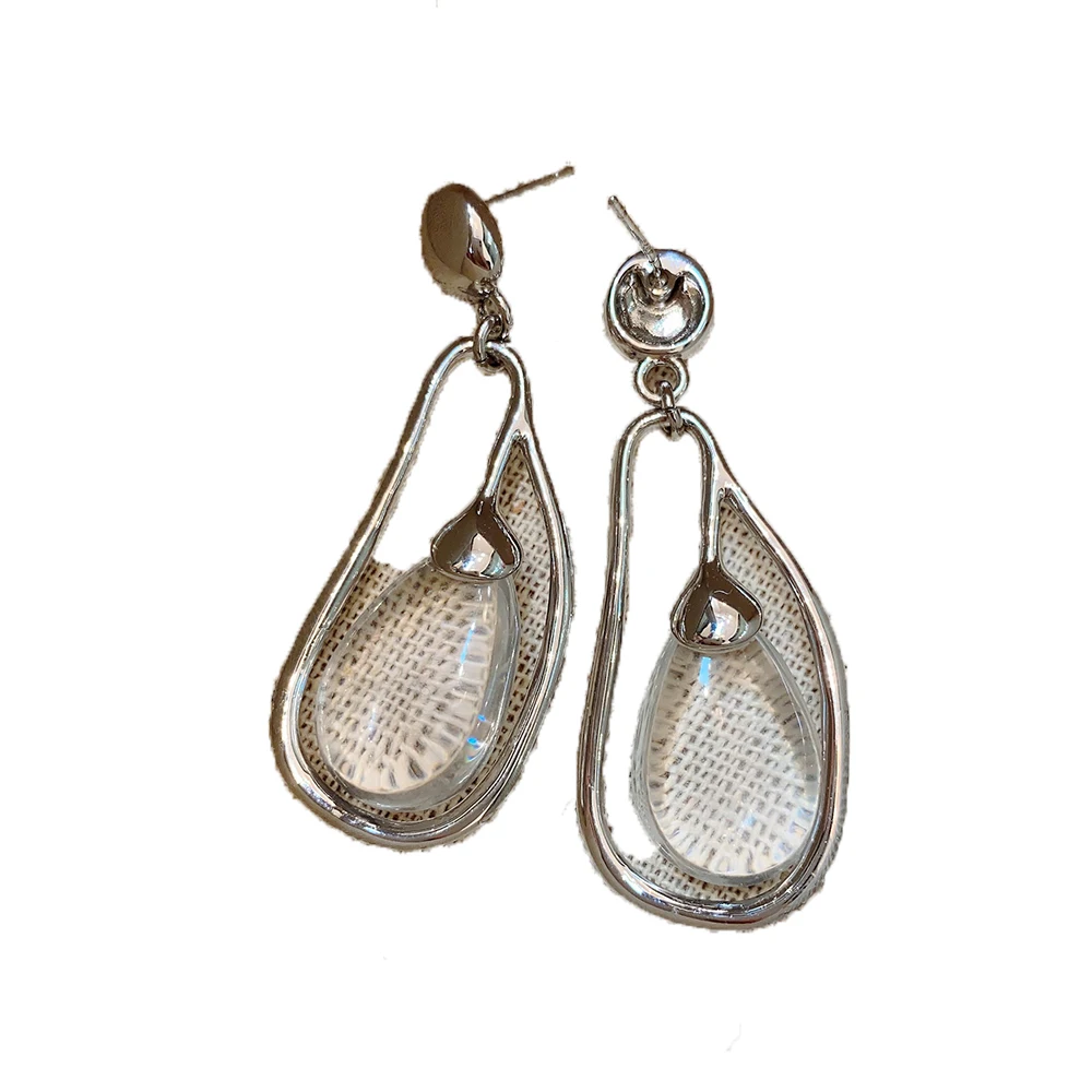 Fashion Temperament Minimalism Transparent water drop  Earrings for womens Girl party gift  Jewelry wholesale