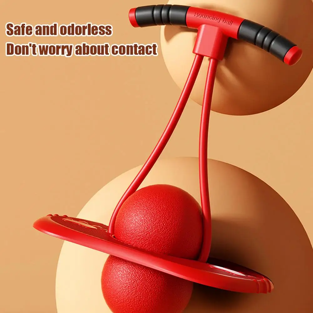 Jumping Ball For Kids Balance Jumping Board Elastic Ball Comfortable Handle Anti-slip Pedal Jumping Ball Growth Assistant