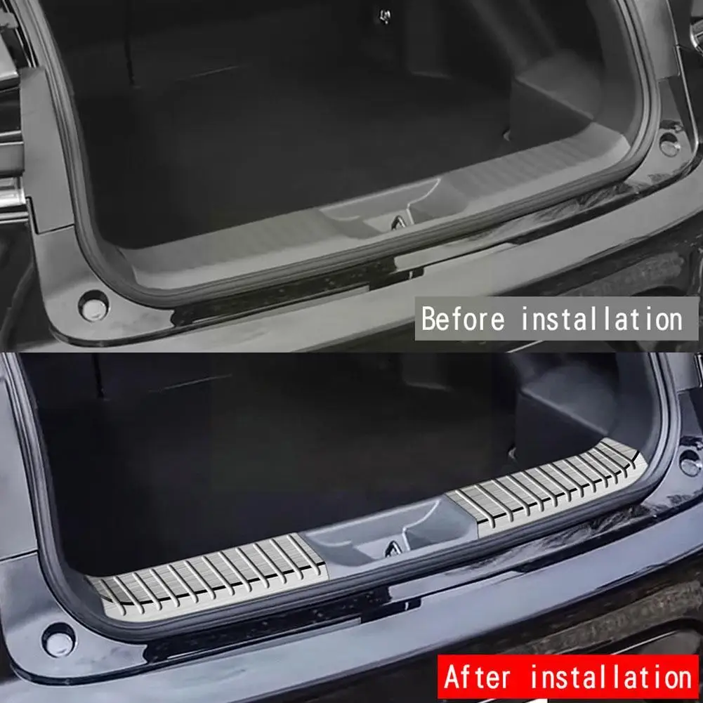 Toyota Prius 60 시리즈 2023 2024 자동차 액세서리 Q6Z1 용 새 뒷문 씰 스트립/뒷 트렁크 플레이트 가드 풋 페달 보호대