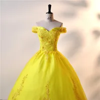 Ashley Gloria Yellow Party Dresses 15quinceanera Dresses 2024 Elegant Ball Gown Classic Lace Vestidos Customized B01 - Image 5