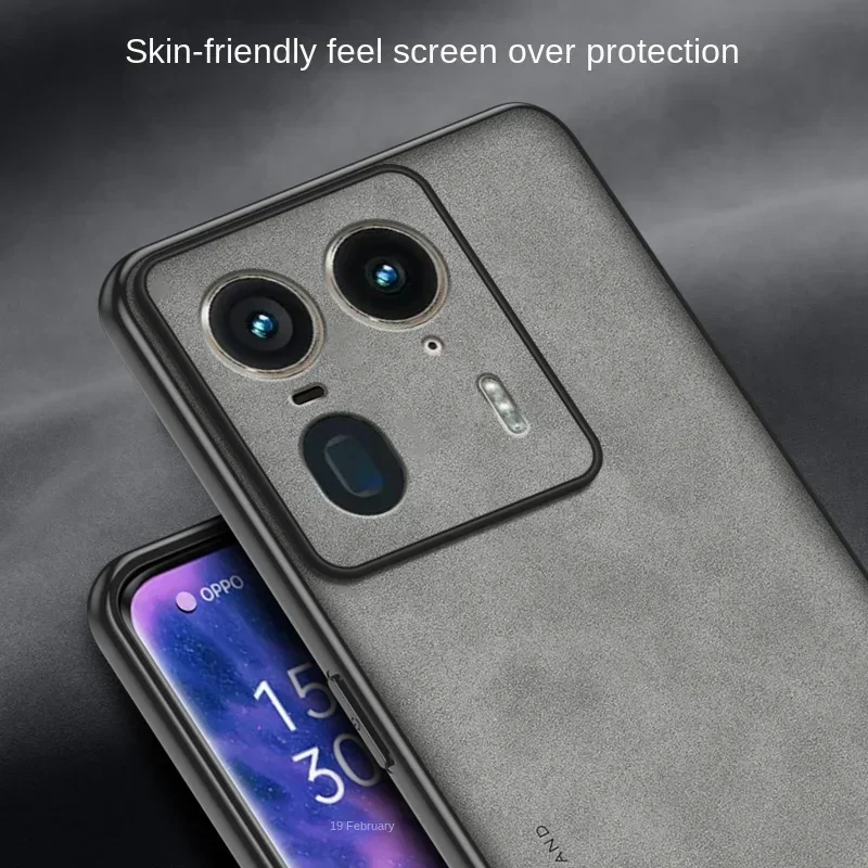 Luxury Leather Metal Magnetic Car Holder Case - PU+TPU Retro Protective Cover