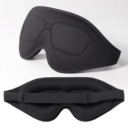ComfortMax Breathable 3D Sleep Eye Mask - Memory Foam Night Blindfold (Black)