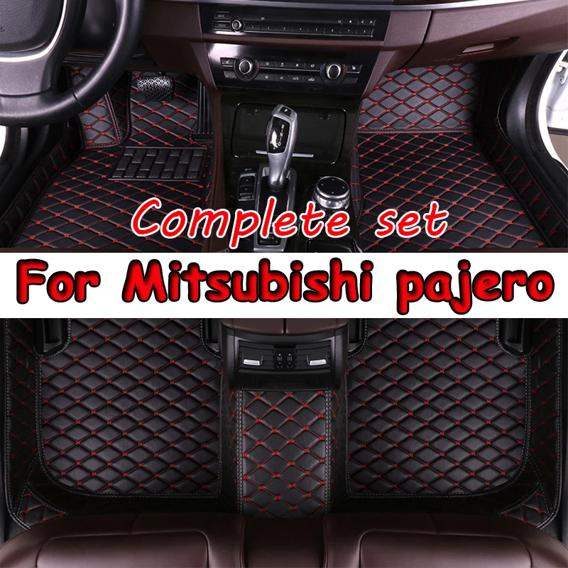 

Car floor mats for Mitsubishi pajero sport 2011 2012 2013 2014 2015 Custom auto foot Pads automobile carpet cover Interior