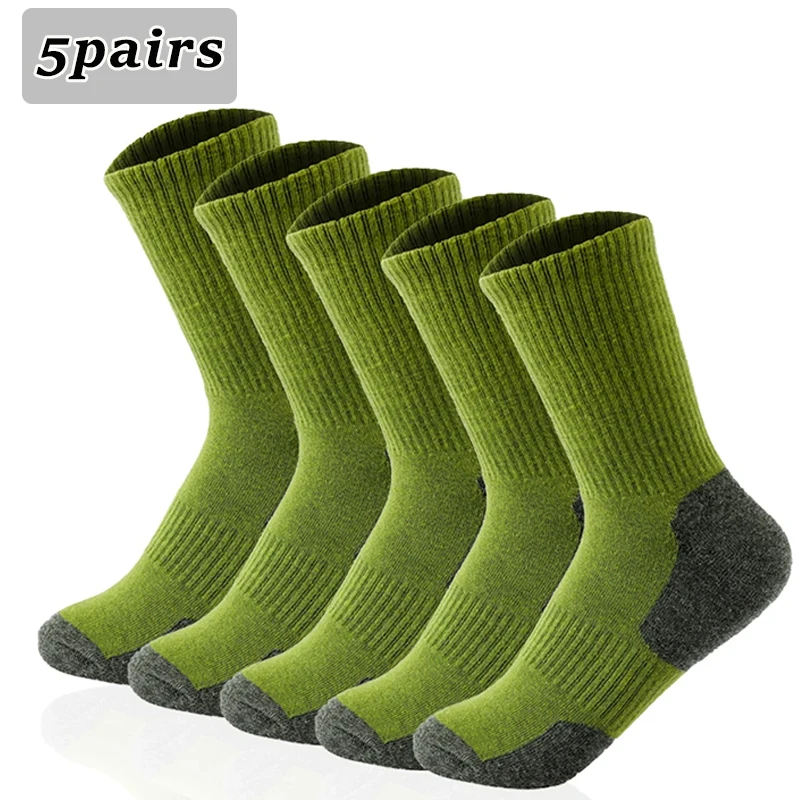 

5pairs Men's Mid-calf Socks Sweat-absorbent Breathable Anti-odor Socks Outdoor Basketball Football Sports Sock Fitness Sox Mr