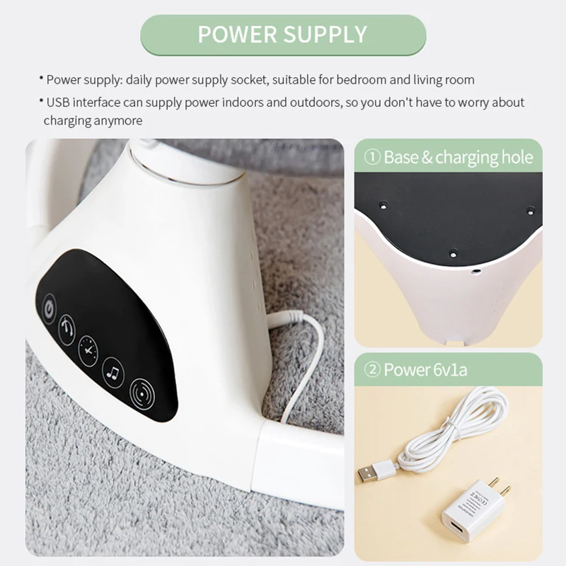 كرسي هزاز للأطفال كهربائي مع ألعاب وجهاز تحكم عن ب...