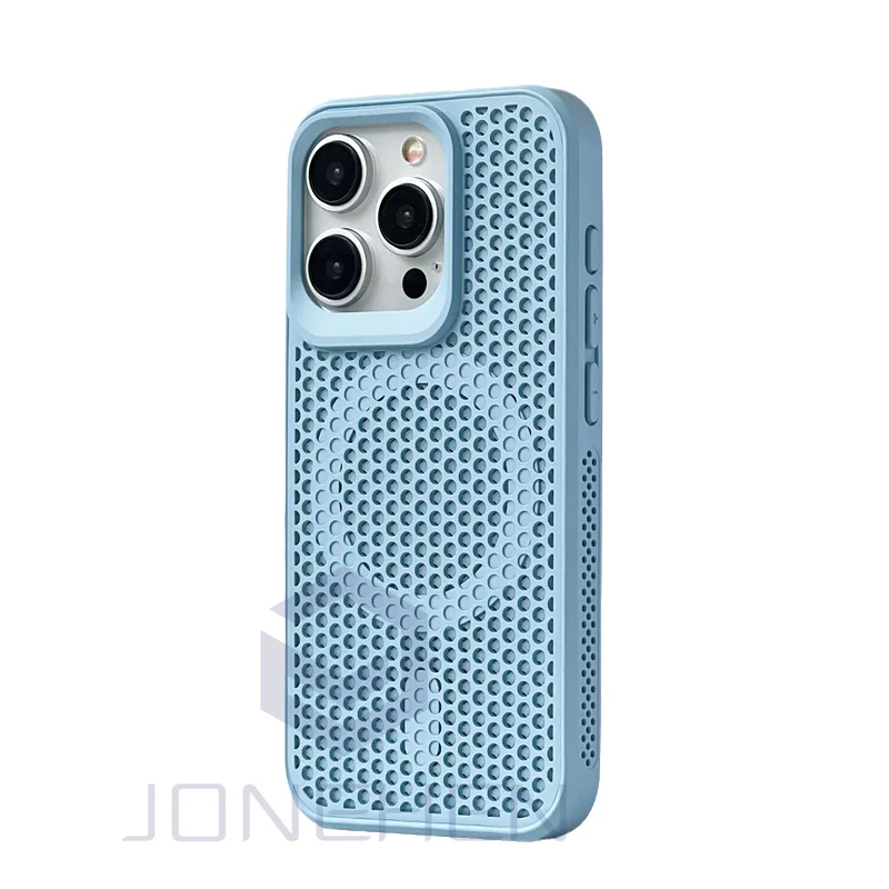 Luxury Cool Breathable Wireless Charging Magnetic Case with Heat Dissipation