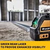 Electric Goddess DW088 2-Line Laser Level  Self Levelling Cross Line Green Beam Laser Horizontal Vertical Body Only With Battery 3