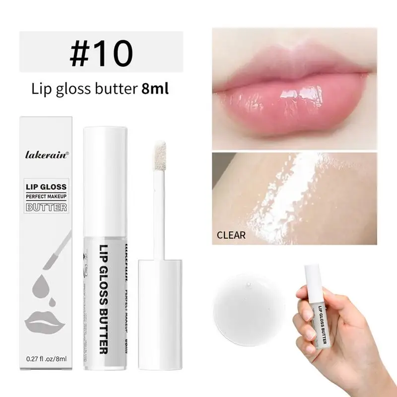 Glossy Lip Gloss Non-Sticky Liquid Lipstick with Slight Shine Lip Plumper Gloss Long-Lasting Lip Stain Peeling Skin Women Girls 4
