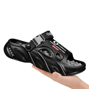 Pantofole da massaggio da uomo estive Sandali da esterno per interni Spiaggia Comode diapositive morbide Zoccoli Scarpe casual Uomo Donna Pantofole da casa 1