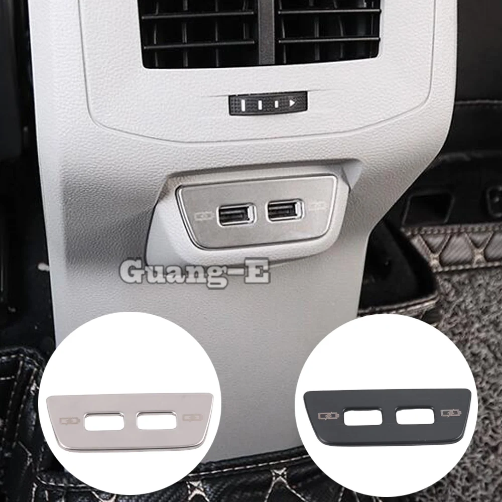Auto In Acciaio Inox Usb Box Posteriore Accendisigari Stick Paillettes Fumo Per Volkswagen Vw T-Cross Tcross 2019 2020 2021 2022 2023