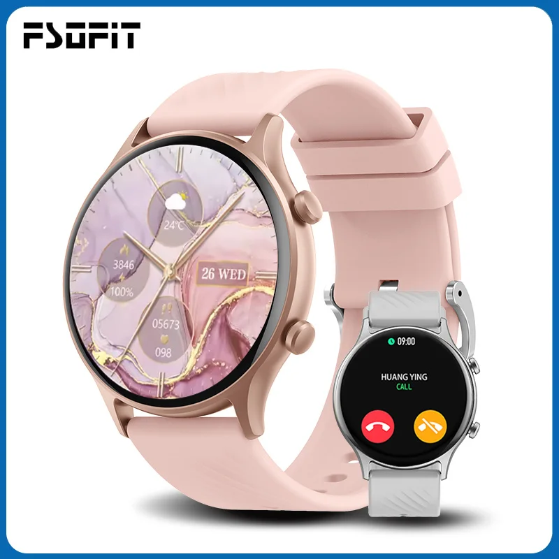FSOFIT Bluetooth Call Smart Watch Women Sports Fitness