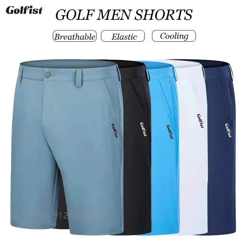 

Летние спортивные шорты для гольфа Golfist, мужские эластичные охлаждающие шорты для гольфа, мужские повседневные дышащие штаны, повседневные брюки для сухого покроя 2XS-3XL
