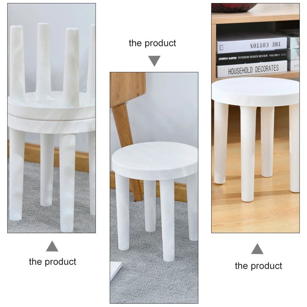 Children's Stool Portable Low Kids Chair Plastic Home Step Anti-slip Toddler Non-skid