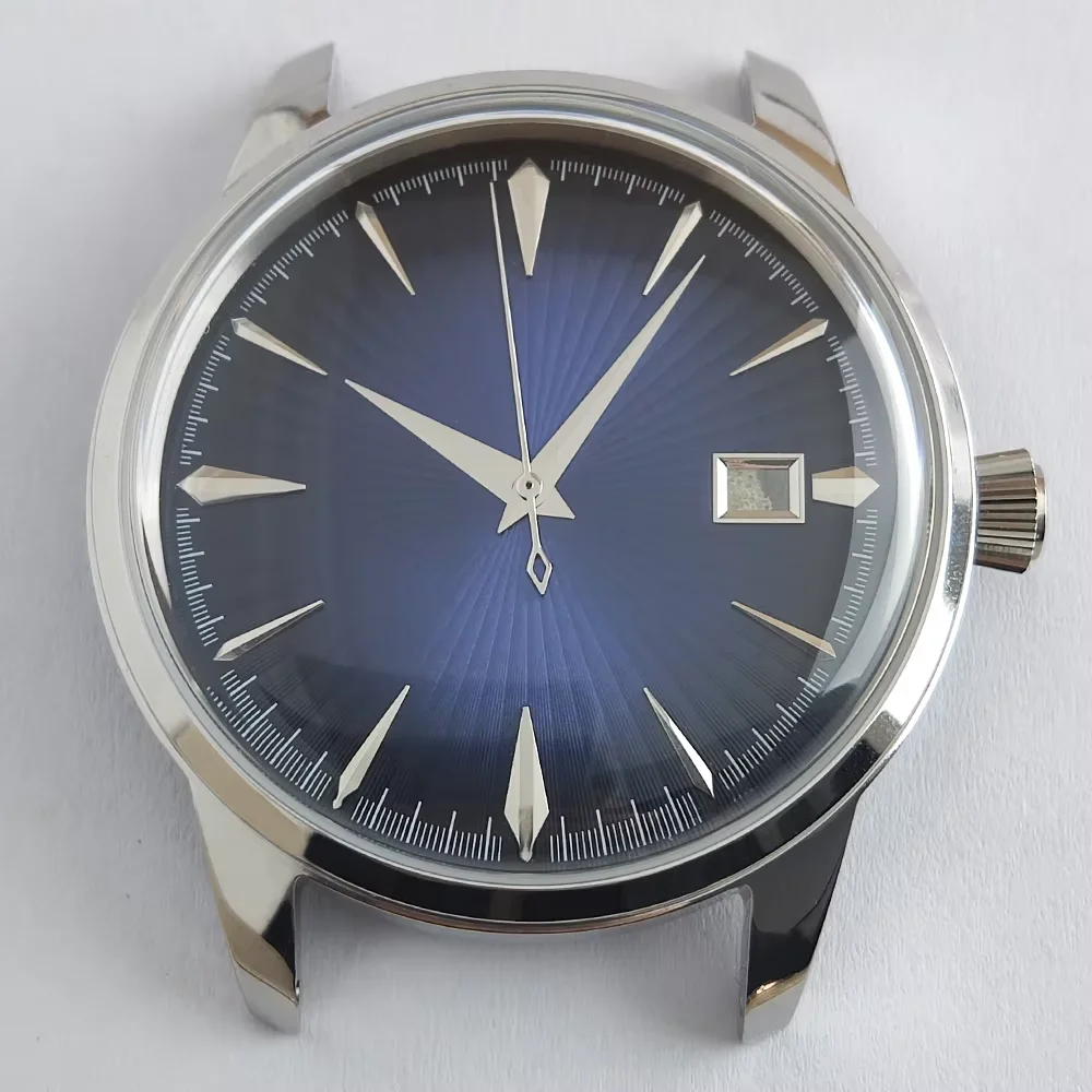 35mm Dial NH35 Case NH38 case Men's Watch Silver Rose Bubble Crystal Watch Accessory for NH35/NH38 Movement