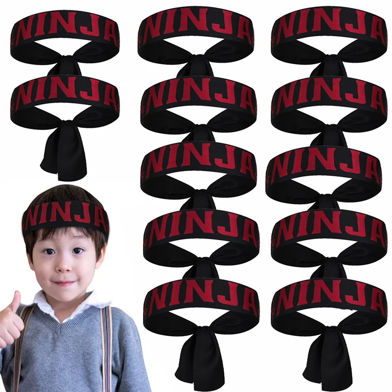 Multi-purpose Children's Warrior Headband Hot Sale Hygroscopic Ninja Karate Scarf Headband Breathable Party Gifts Party 4