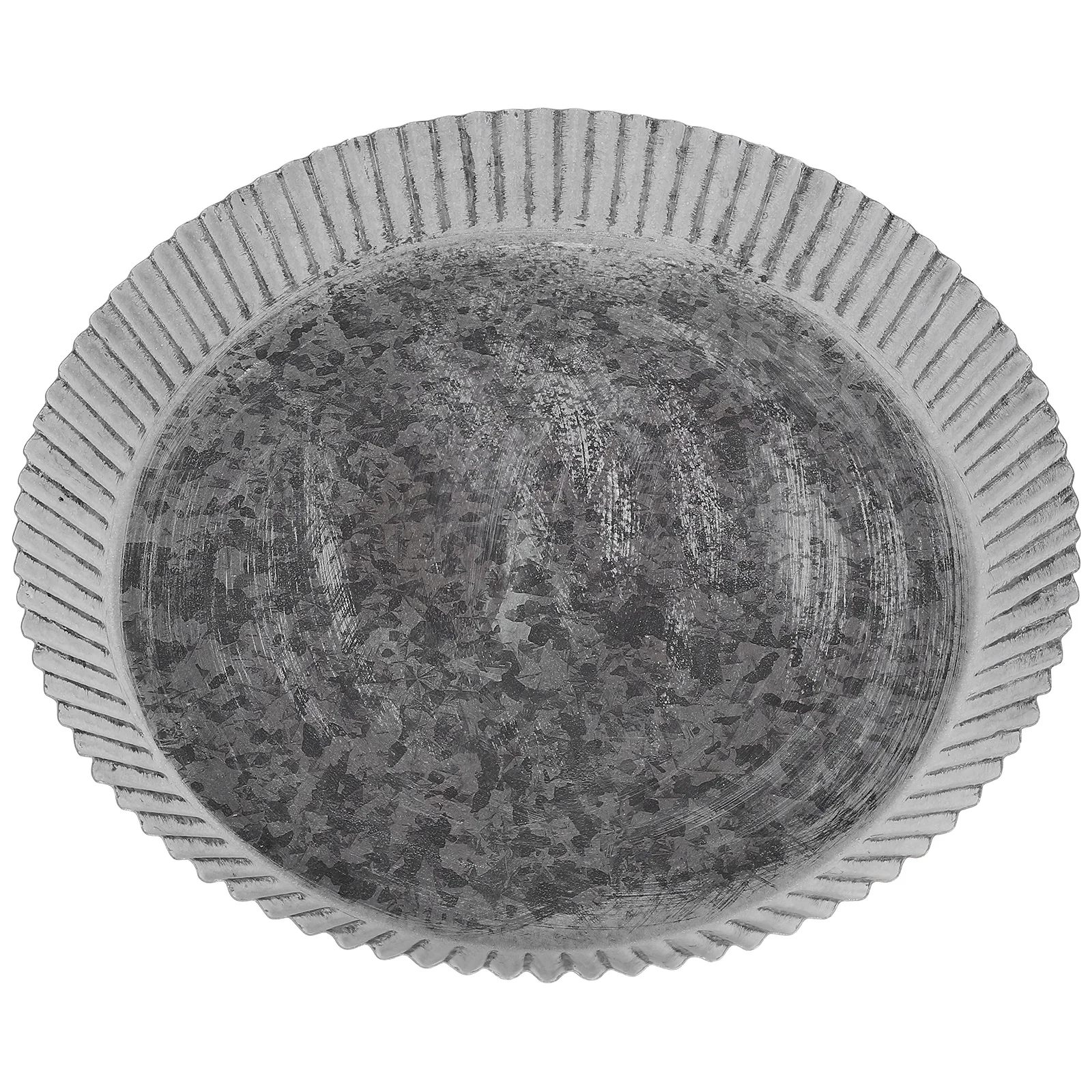 

Flower Pot Tray Metal Pots Plate Plant Trays Saucers Outdoors Plants Water Catcher Round Shaped Drain Window Sills Drip Pan