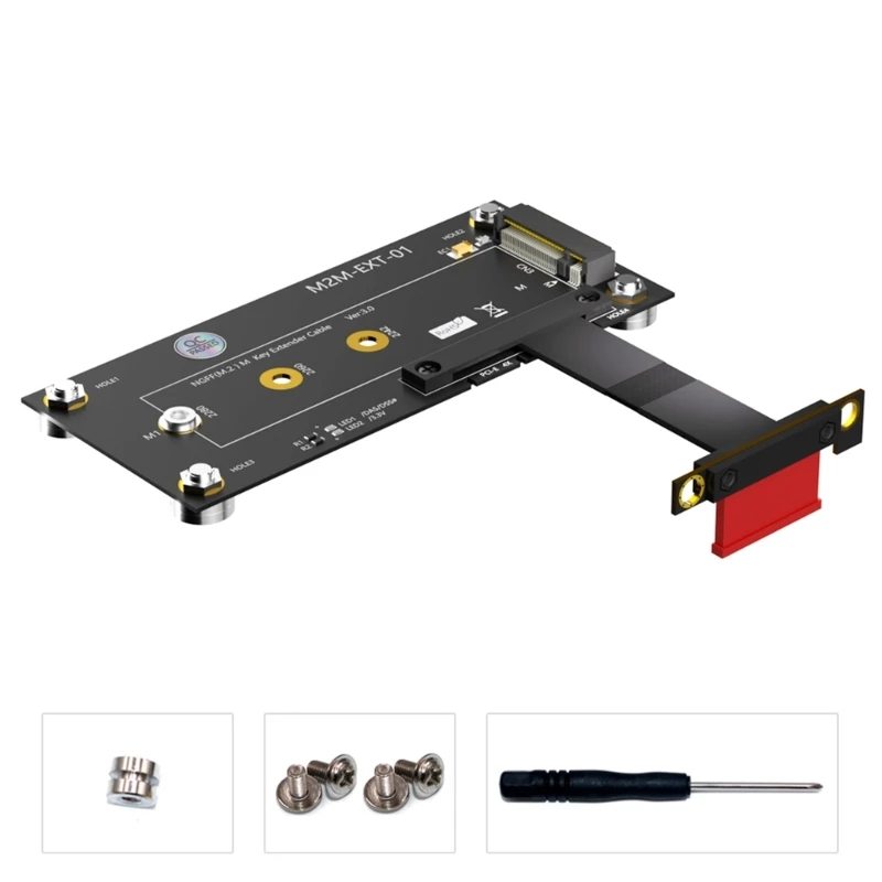 

PCIExpress PCIE 1X to NGFF M.2 Key-M Slot NVME SSD Converter Adapter Card With High Speed Extension Cable