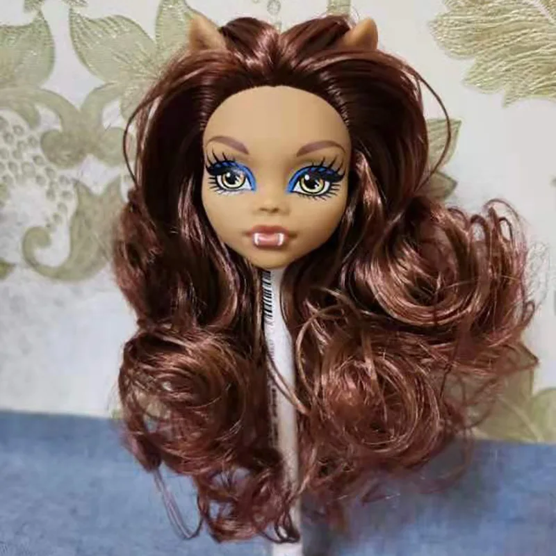 Multi-articular móvel monstro boneca corpo brinquedo monsterando bonecas do ensino médio 23cm corpo da boneca + cabeças de gato acessórios