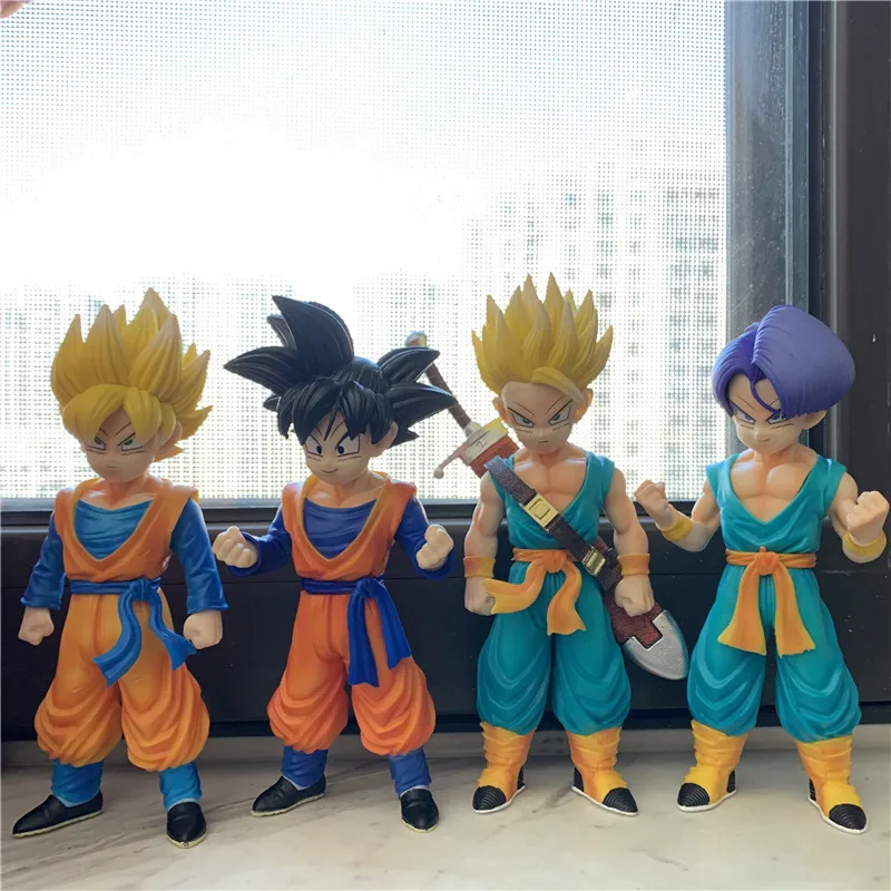 3 Figurines Dragon Ball Z – Goten, Trunks, Gotenks – AB Toy Vintage