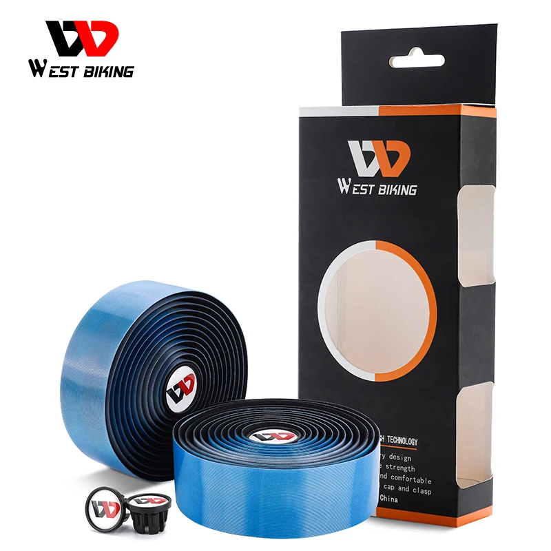 Nastro Manubrio WEST BIKING Riflettente Per Bici Da Corsa – Nero, Lunghezza 2.2m, Spesso 2.8mm, Confezione Da 2 Pezzi
