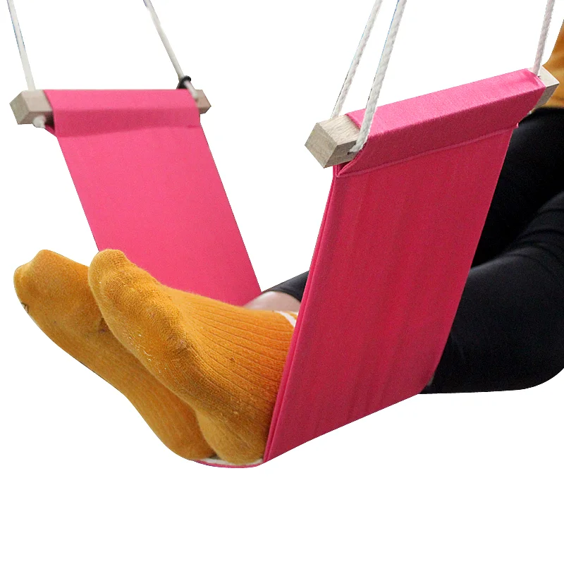 Pastoral Resting Hammock New Comfortable Polyester Cotton Cloth Lazy Artifact Adjustable Foot Hammock