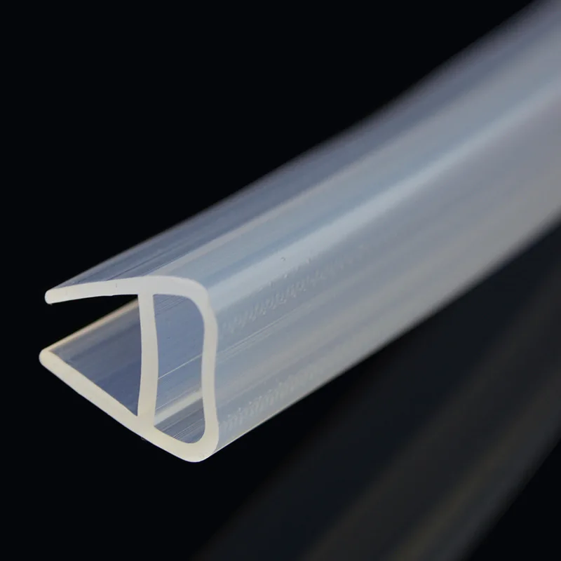 1-3M Silicone Rubber Window Glass Seal Strip U Shape Crashproof soundproof Glass shower Door Sealing Strips Hardware Accessories