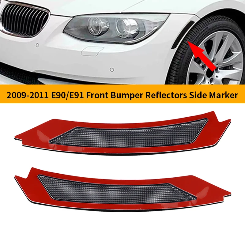 

2 шт. для 2009-2011 BMW E90 E91 3 серии 4/5 двери LCI передний бампер боковой фонарь освещение OEM:63147205397,63147205398