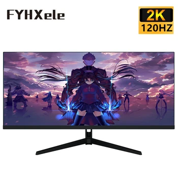 FYHXele 와이드 디스플레이 21:9 IPS WFHD 데스크탑 LED 게이머 컴퓨터 화면, DP 2560*1080 곡선형 아님, 29 인치 모니터, 120Hz, 200Hz