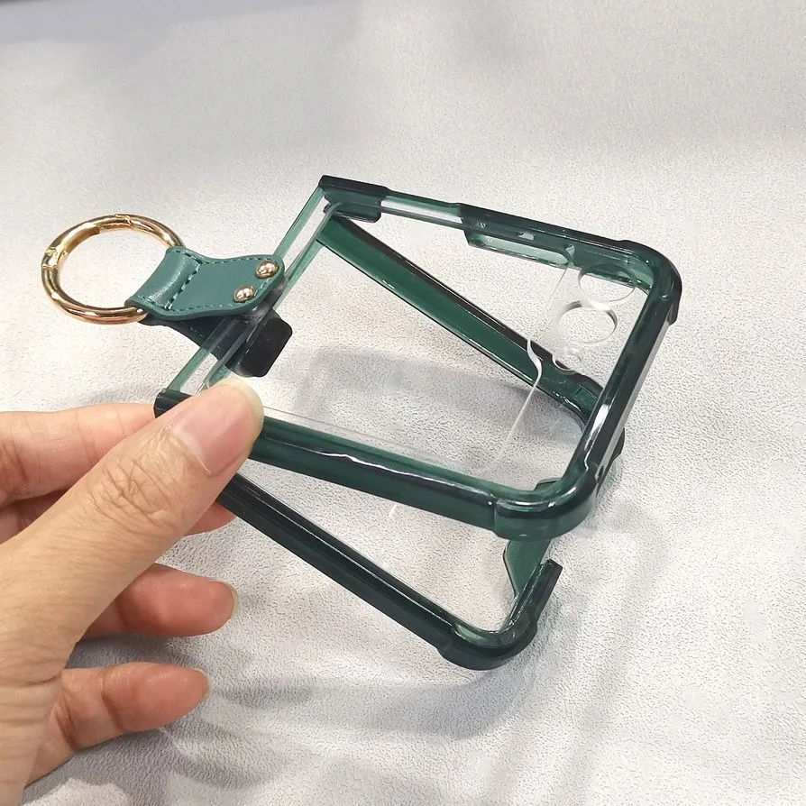 Premium Anti-Drop Clear TPU Phone Case with Ring Holder and Airbag Protection
