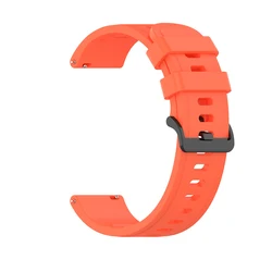 Silicone Sport Wristband Replacement - Universal 20/22mm Strap for 22mm Universal (Official orange)