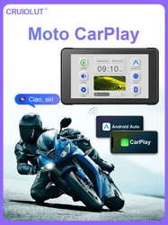 5 Inch Navigation Motorcycle Wireless Apple Carplay Android Auto Moto Navi GPS Navigator for Motorcycle IPX67 Waterproof Screen