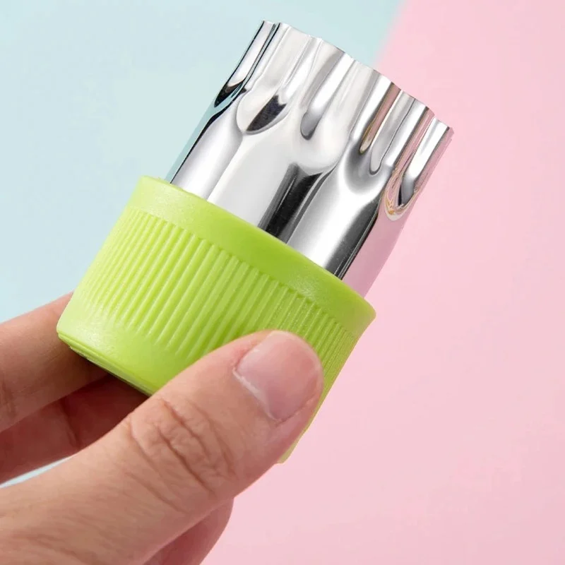 12Pcs Vegetable Cutter Shapes Sets Mini Size Cutters Fruit Cutters Kids Food Pastry Stamps Mold Biscuits