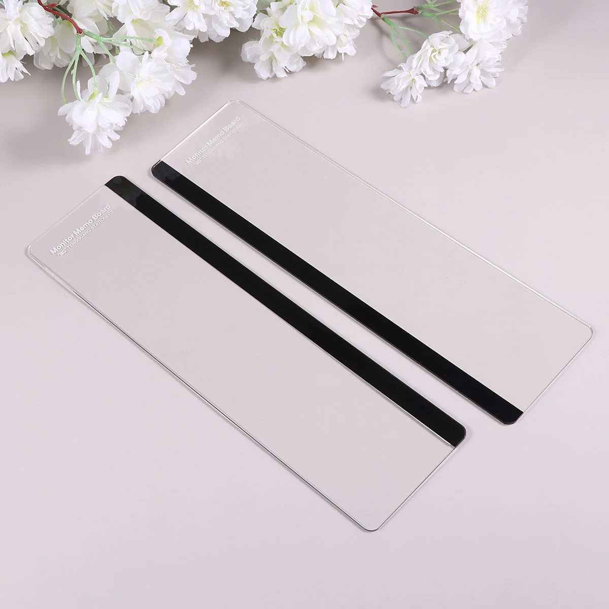 

2 Pcs Computer Message Board Sticky Reminder for Monitor Memo Monitors Note Holder Side Panel