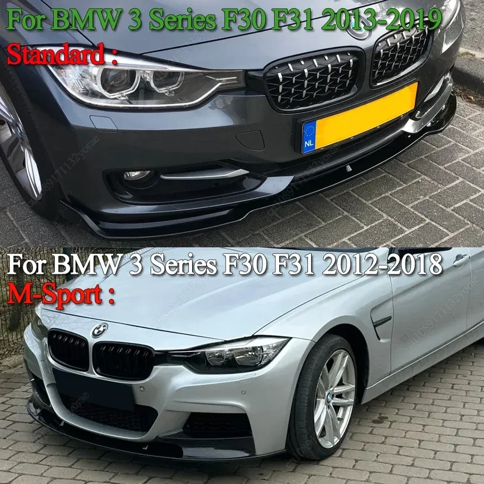 Spoiler Anteriore Per BMW F30 F31 3 Series 2012-2018 M-Sport - In Materiale Alta Qualit&agrave;