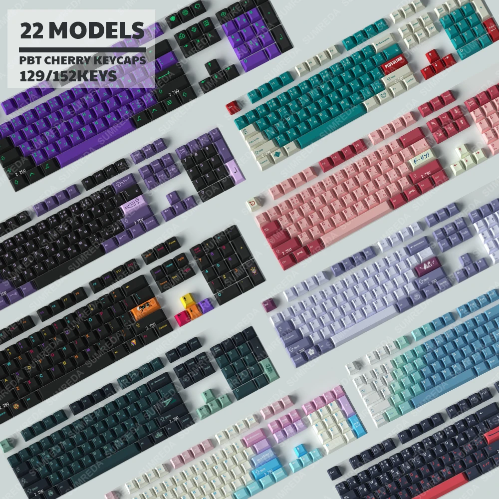 Gmk Eva Fairy Darling Yeeti Firs Love Theme Keycaps Dye-sub Pbt Cherry Profile Keycaps 7u Espaço para Alice Keyboard Hi75 Hi8 129152 Chaves