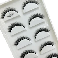 Wholesale 5 Pairs 3D Natural Mink False Eyelashes Makeup Extension Eyelash Fake Eye Lashes Faux Cils Make Up Beauty Cilios 1
