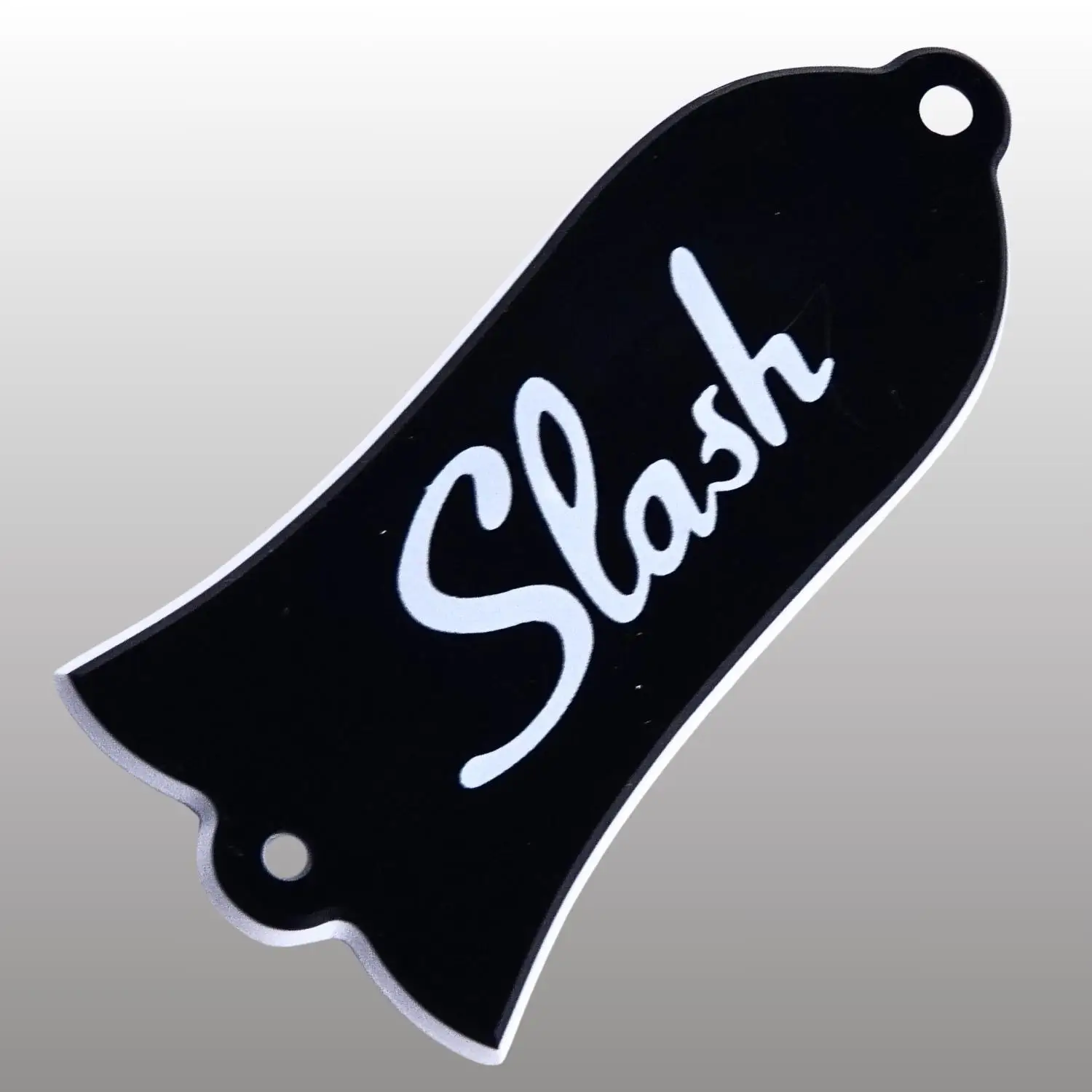 Bell Shape Black Custom Truss Rod Cover Plate with Dual Holes