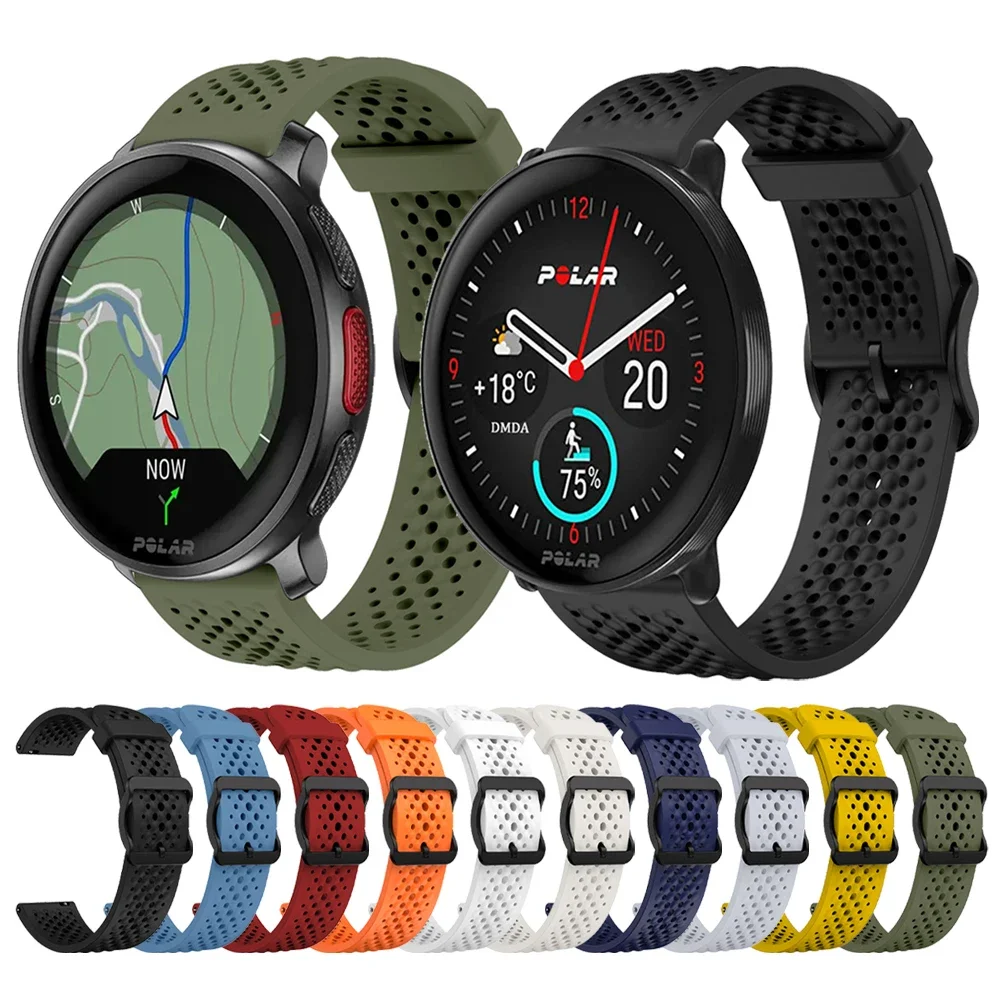 Silicone Replacement Strap for POLAR Watch - 20mm & 22mm Options Available