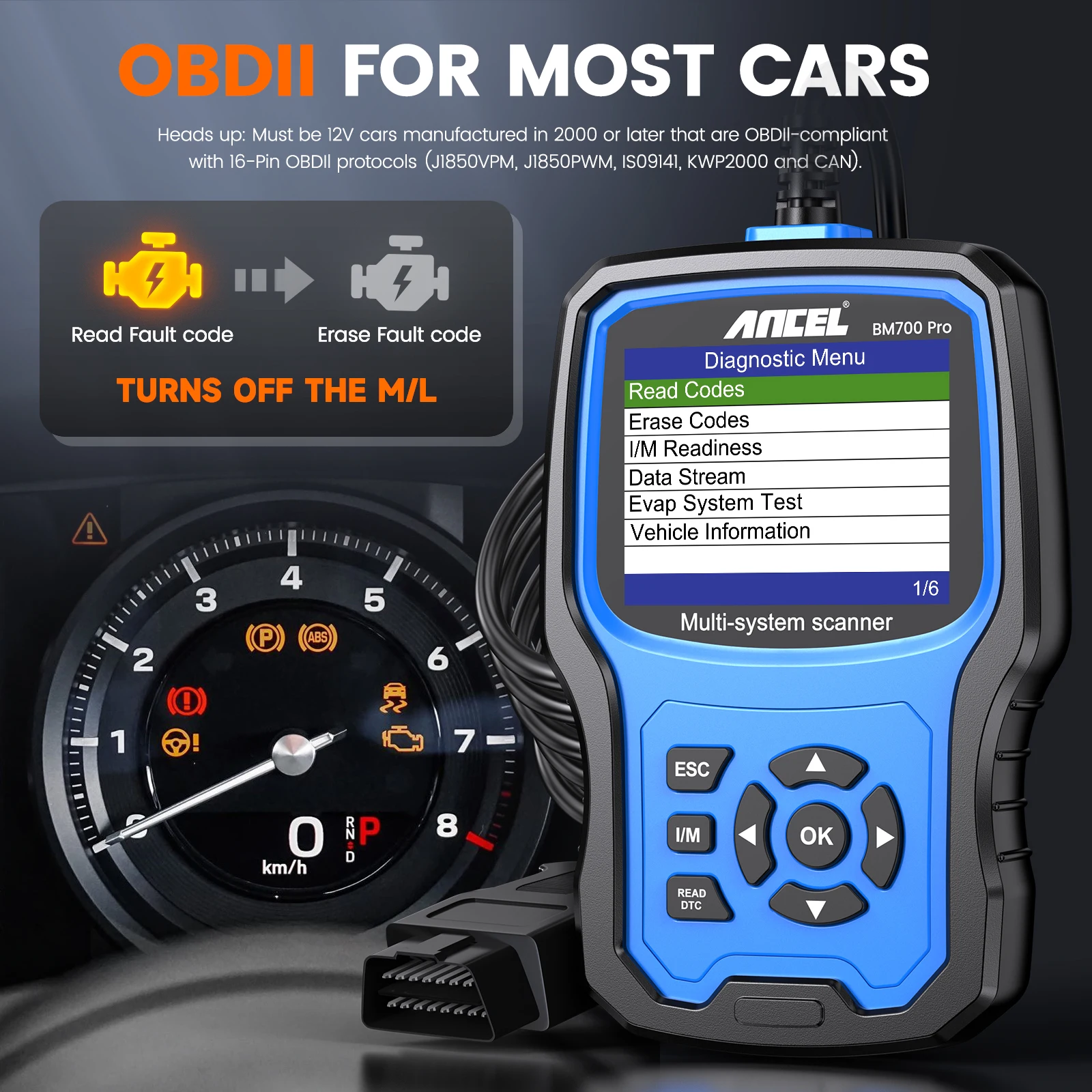 ANCEL BM700 All System OBD2 Diagnoseapparaat voor BMW Group Voertuig Diagnose CBS-olie EPB SAS BMS EGS DPF Regeneratie Resetten ANCEL BM700 All System OBD2 Diagnoseapparaat voor BMW Group Voertuig Diagnose CBS-olie EPB SAS BMS EGS DPF Regeneratie Resetten
