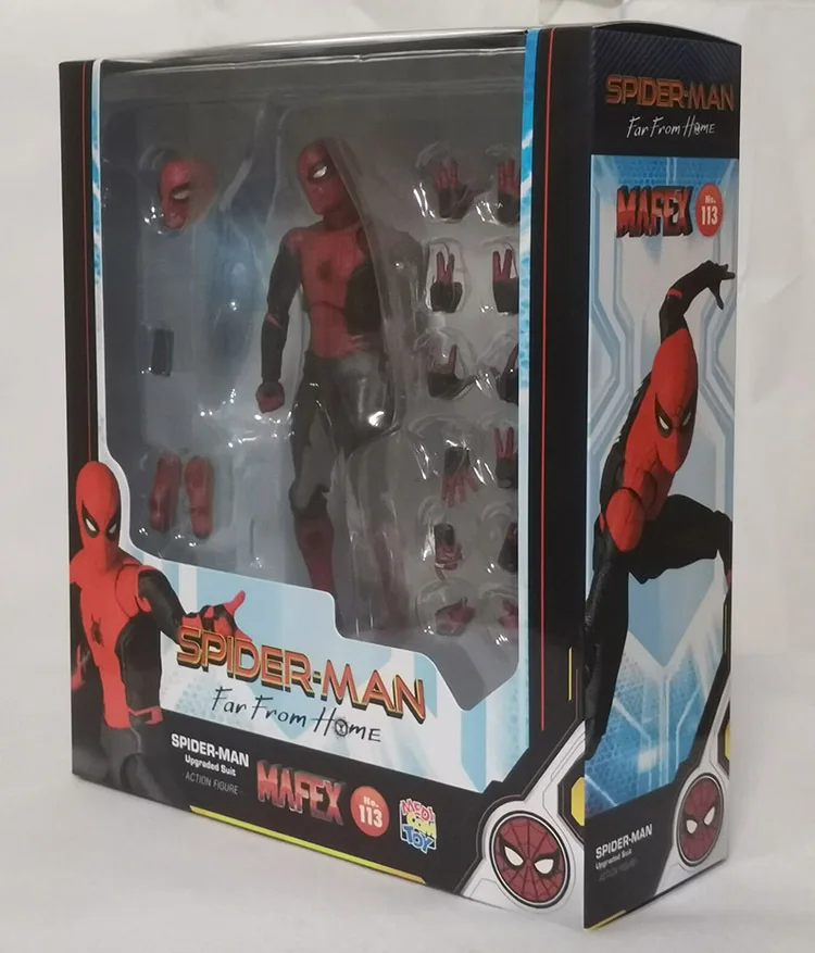 MAFEX スパイダーマン 可動式 フィギュア セット MAFEX SPIDER-MAN UPGRADED SUIT（NO WAY HOME）スパイダーマン