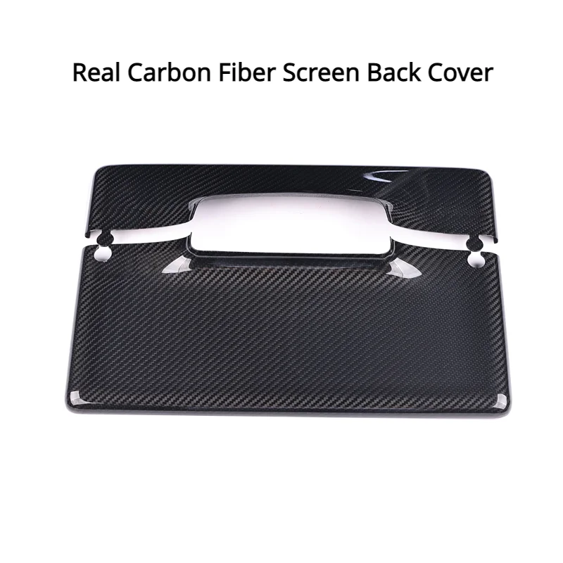 

For Tesla Model 3 Model Y Real Carbon Fiber Screen Back Cover Central Control Display Car Modification Decoration 2017-2023
