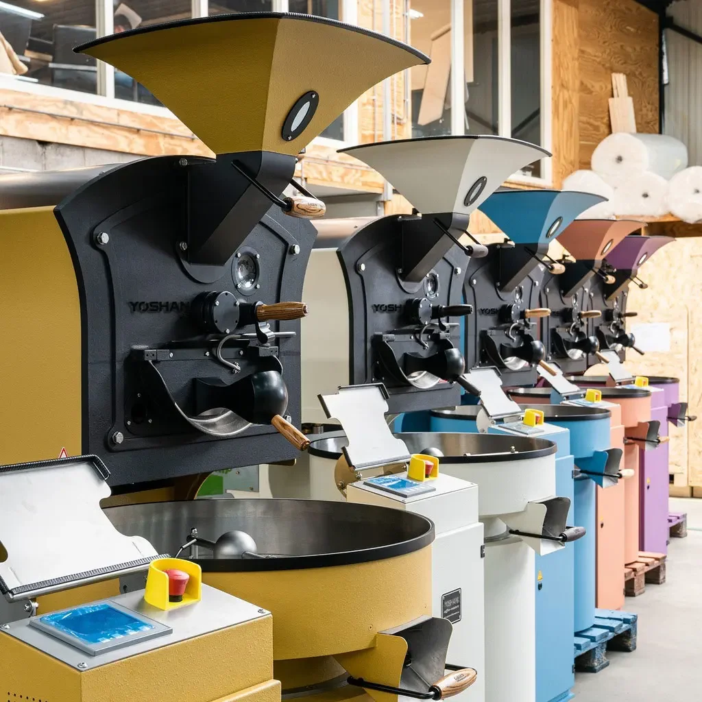 Factory Yoshan Giesen Sample Tostadora De Cafe Industrial Commercial 6Kg 10Kg 12Kg Coffee Bean Roasting Coffee Roaster Machine