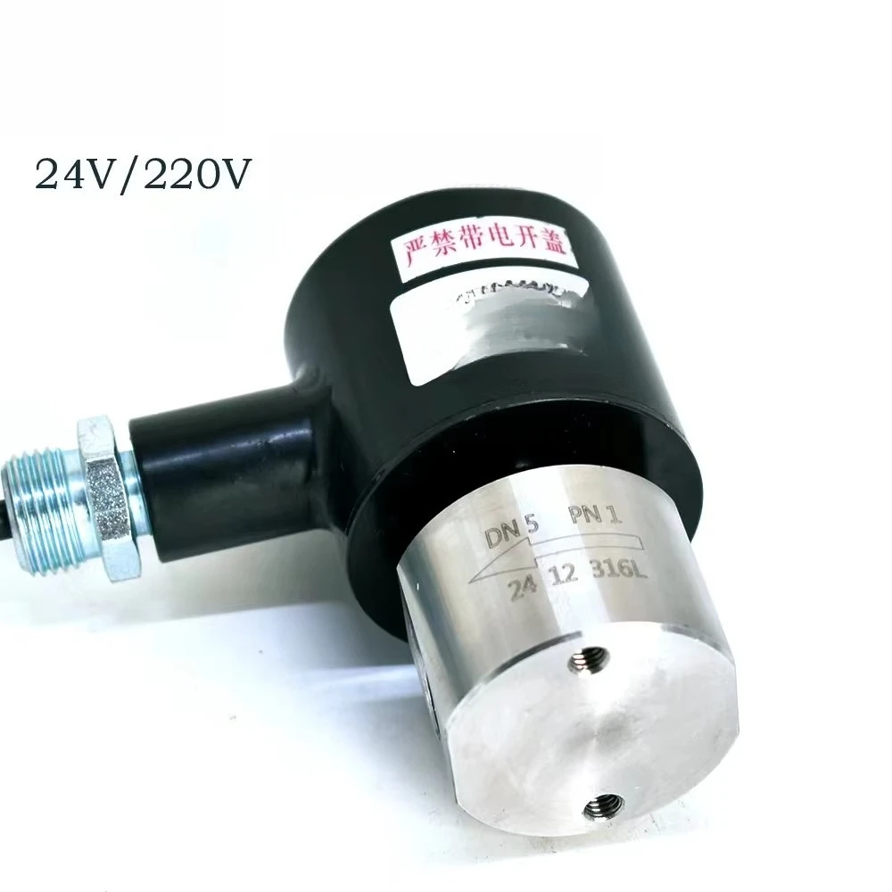 Hochdruck-Bidirektionales Magnetventil aus 316 Edelstahl für Hydraulische Luftsteuerung bei Gasmedien-Anwendungen