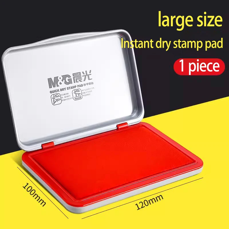 

Good quality ink pad stamp pad ink table Red seal Financial office supplies according to handprint portable blue quick drying se